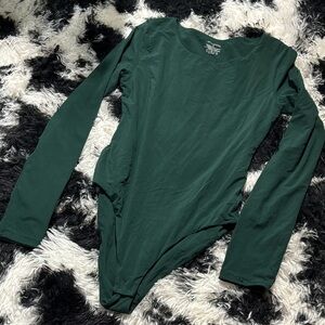 Green Long Sleeve Bodysuit